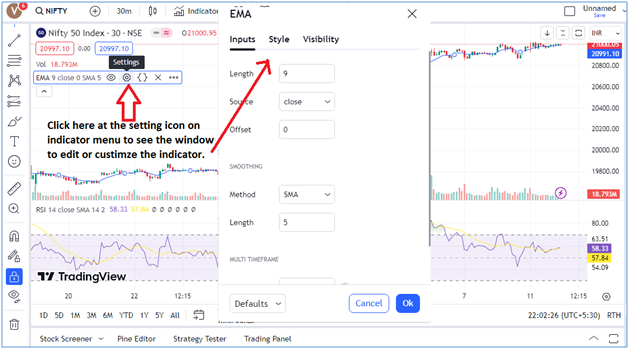 Tradingview-Indicators-customize-indicator
